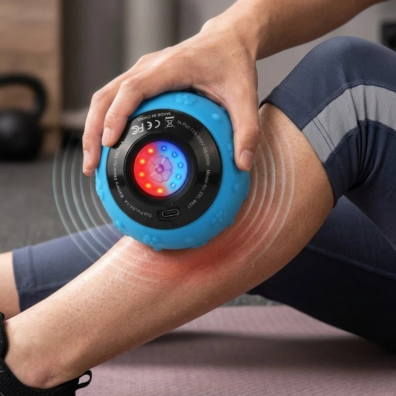 Pelota de Masaje Eléctrica Vibratoria Recargable